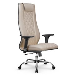 Офисное кресло Метта L 1m 50M/2D темно-бежевый, MPES, топ-ган, крестовина хром фото 1