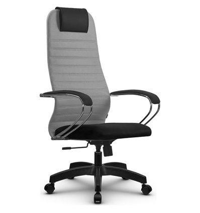 Кресло Метта SU-BK-10 светло-серый для руководителя, ткань
