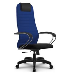 Офисное кресло Метта SU-BK-10 (SU-BK131-10) PL синий, ткань, крестовина пластик фото 1