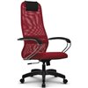 Кресло Метта SU-BK-8 красный для руководителя, сетка/ткань фото 1