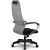 Кресло Метта SU-BK-8 светло-серый для руководителя, сетка/ткань фото 6