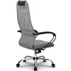 Кресло Метта SU-BP-8 светло-серый для руководителя, сетка/ткань фото 3