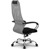 Кресло Метта SU-BP-8 светло-серый для руководителя, сетка/ткань фото 6