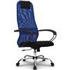 Кресло Метта SU-BP-8 синий для руководителя, сетка/ткань фото 4