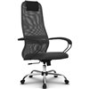 Кресло Метта SU-BP-8 темно-серый для руководителя, сетка/ткань фото 1