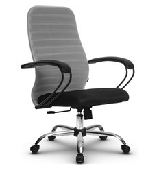 Кресло Метта SU-CP-10 светло-серый для руководителя, ткань