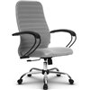 Кресло Метта SU-CP-10 светло-серый для руководителя, ткань фото 4