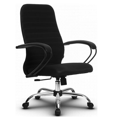 Кресло Метта SU-CP-10 черный для руководителя, ткань
