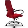 Кресло Метта SU-CP-10P красный для руководителя, ткань фото 6