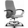 Кресло Метта SU-CP-10P светло-серый для руководителя, ткань фото 4