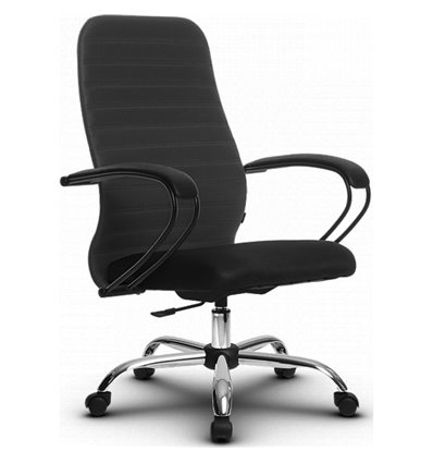 Кресло Метта SU-CP-10P темно-серый для руководителя, ткань