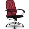 Кресло Метта SU-CP-8 красный для руководителя, сетка/ткань фото 1