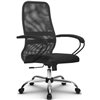 Кресло Метта SU-CP-8 темно-серый для руководителя, сетка/ткань фото 1