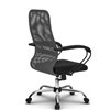 Кресло Метта SU-CP-8 темно-серый для руководителя, сетка/ткань фото 3