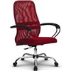 Кресло Метта SU-CP-8P красный для руководителя, сетка/ткань фото 4