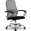 Кресло Метта SU-CP-8P светло-серый для руководителя, сетка/ткань фото 1