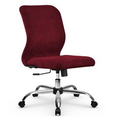 Офисное кресло Метта SU-Mr-4/подл.000/осн.003 красный, велюр фото 1