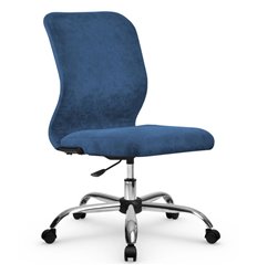 Офисное кресло Метта SU-Mr-4/подл.000/осн.006 светло-синий, велюр фото 1