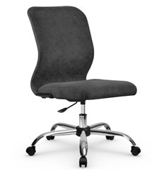 Офисное кресло Метта SU-Mr-4/подл.000/осн.006 темно-серый, велюр фото 1