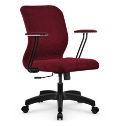 Офисное кресло Метта SU-Mr-4/подл.079/осн.001 красный, велюр фото 1