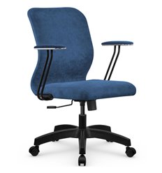 Офисное кресло Метта SU-Mr-4/подл.079/осн.001 светло-синий, велюр фото 1
