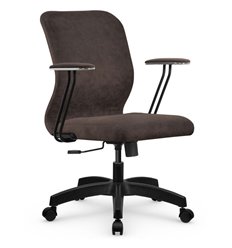 Офисное кресло Метта SU-Mr-4/подл.079/осн.001 темно-коричневый, велюр фото 1