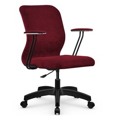 Офисное кресло Метта SU-Mr-4/подл.079/осн.005 красный, велюр фото 1