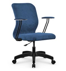 Офисное кресло Метта SU-Mr-4/подл.079/осн.005 светло-синий, велюр фото 1