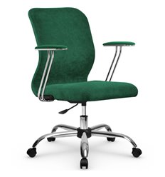 Офисное кресло Метта SU-Mr-4/подл.078/осн.006 зеленый, велюр фото 1