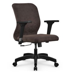 Офисное кресло Метта SU-Mr-4/подл.200/осн.001 темно-коричневый, велюр фото 1