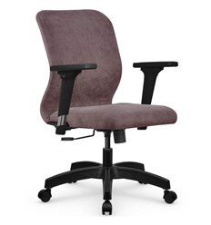 Офисное кресло Метта SU-Mr-4/подл.200/осн.001 темно-розовый, велюр фото 1