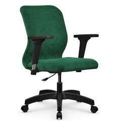 Офисное кресло Метта SU-Mr-4/подл.200/осн.005 зеленый, велюр фото 1