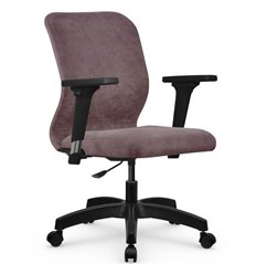 Офисное кресло Метта SU-Mr-4/подл.200/осн.005 темно-розовый, велюр фото 1