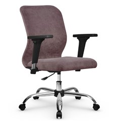Офисное кресло Метта SU-Mr-4/подл.200/осн.006 темно-розовый, велюр фото 1