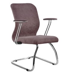 Офисное кресло Метта SU-Mr-4/подл.078/осн.007 темно-розовый, велюр, полозья фото 1