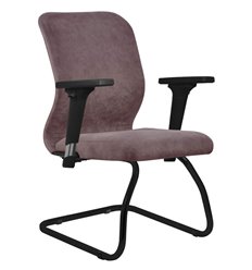 Офисное кресло Метта SU-Mr-4/подл.200/осн.008 темно-розовый, велюр, полозья фото 1