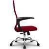 Кресло Метта SU-CM-10 красный для руководителя, ткань фото 5