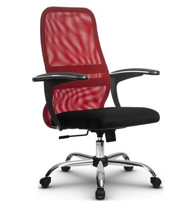 Кресло Метта SU-CM-8 красный для руководителя, сетка/ткань