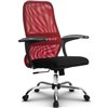 Кресло Метта SU-CM-8 красный для руководителя, сетка/ткань фото 1