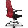 Кресло Метта SU-CM-8 красный для руководителя, сетка/ткань фото 3