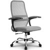 Кресло Метта SU-CM-8 светло-серый для руководителя, сетка/ткань фото 4