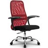 Кресло Метта SU-CM-8P красный для руководителя, сетка/ткань фото 1