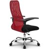 Кресло Метта SU-CM-8P красный для руководителя, сетка/ткань фото 3