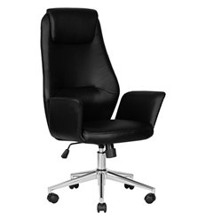 Офисное кресло DOBRIN Colton LMR-126B черный, экокожа фото 1