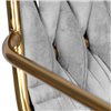 DOBRIN Miller Gold LMN-1637 светло-серый велюр, ножки золото фото 8