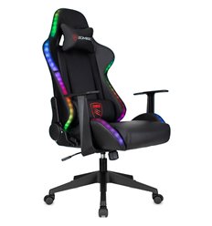 Ортопедическое кресло руководителя Zombie GAME RGB, экокожа, цвет черный фото 1