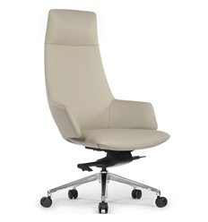 Офисное кресло RV DESIGN Spell A1719 светло-серый, алюминий, кожа фото 1