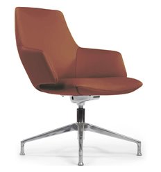Офисное кресло RV DESIGN Spell-ST C1719 светло-коричневый, алюминий, кожа фото 1