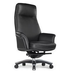 Кресло компьютерное RV DESIGN Batisto A2018 черный, алюминий, кожа фото 1