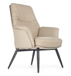 Кресло прочное RV DESIGN Batisto ST C2018 светло-бежевый, кожа фото 1